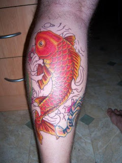 Amazing Art of Calf Japanese Tattoo Ideas With Koi Fish Tattoo Designs With Image Calf Japanese Koi Fish Tattoo Gallery 2