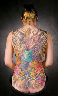 Feminine Tattoos With Image Feminine Full Backpiece Tattoo Designs Picture 5