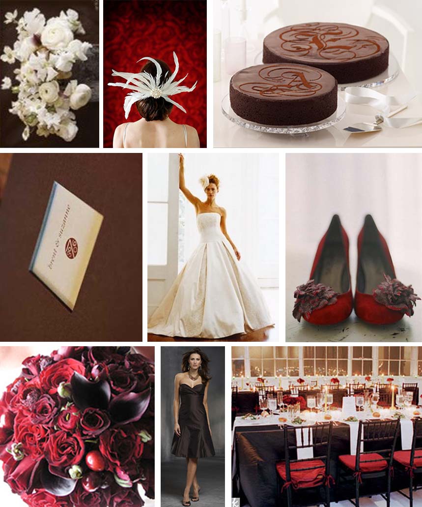 Cranberry & Chocolate inspiration Board