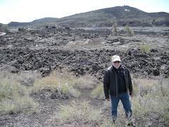 Ken looking for lava rock