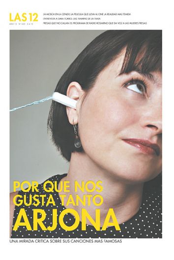 how to put in a tampon for the first time. This woman with a tampon in her ear was on the cover of the LAS12 
