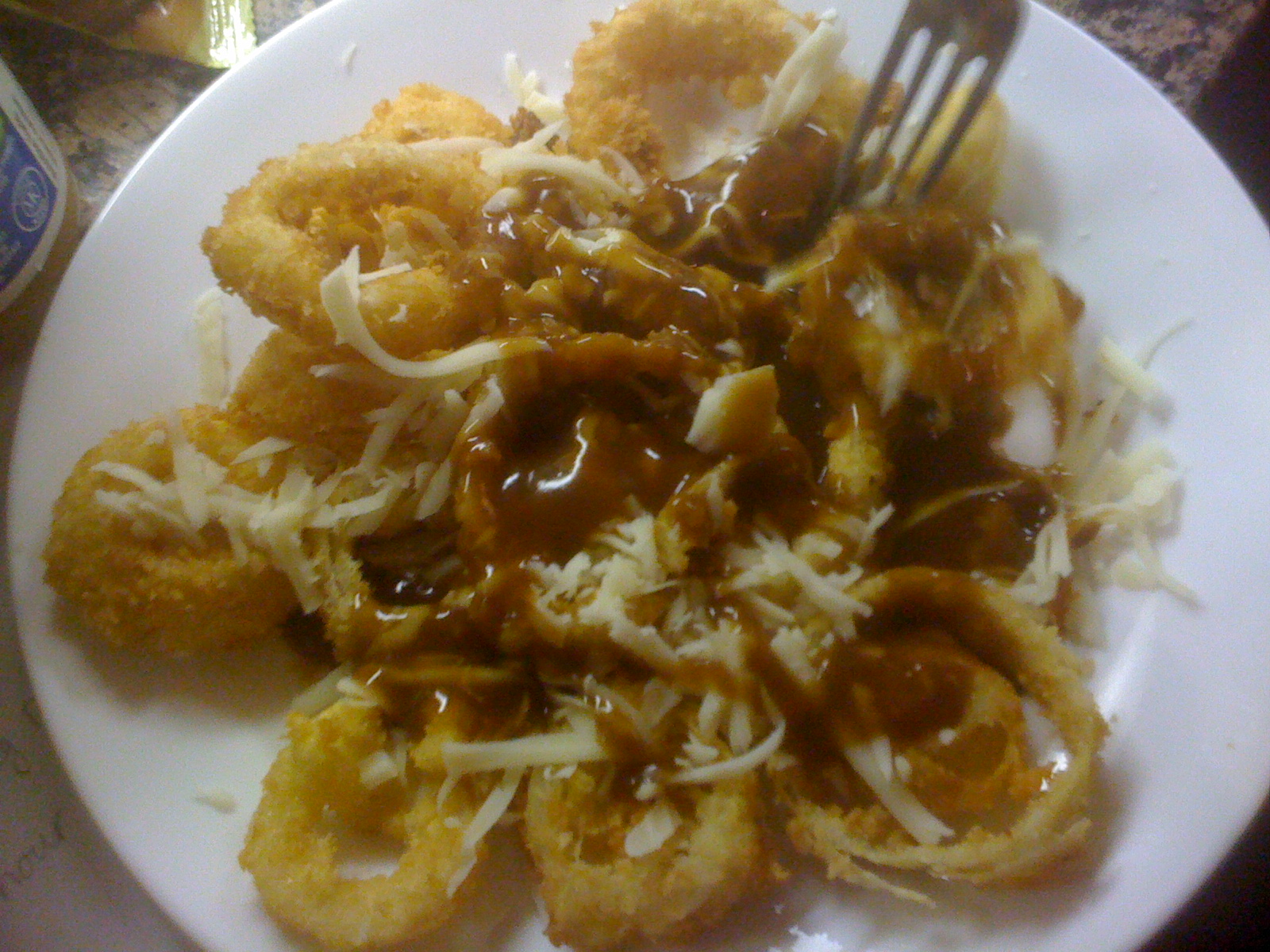 Engineers Guide to the Galaxy Onion Rings Poutine