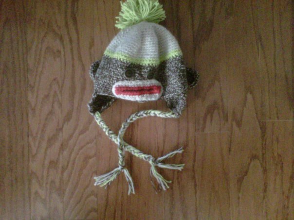 CROCHET PATTERN Sock Monkey Hat Sizes by speckledfrogcrochet