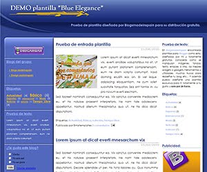 Descargar plantilla Blue Elegance