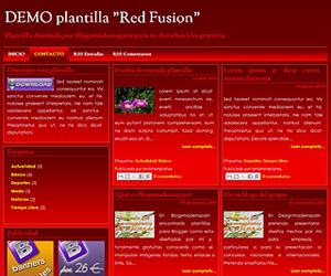 Descargar plantilla Red Fusion