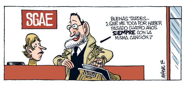 Rajoy en la SGAE