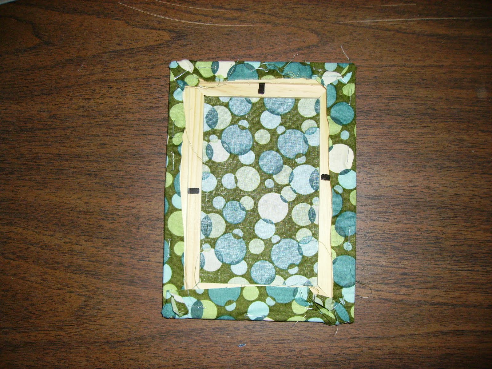 Chapman Place Ikea picture frames + fabric = wall art