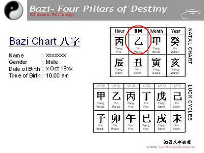 Plot Bazi Chart