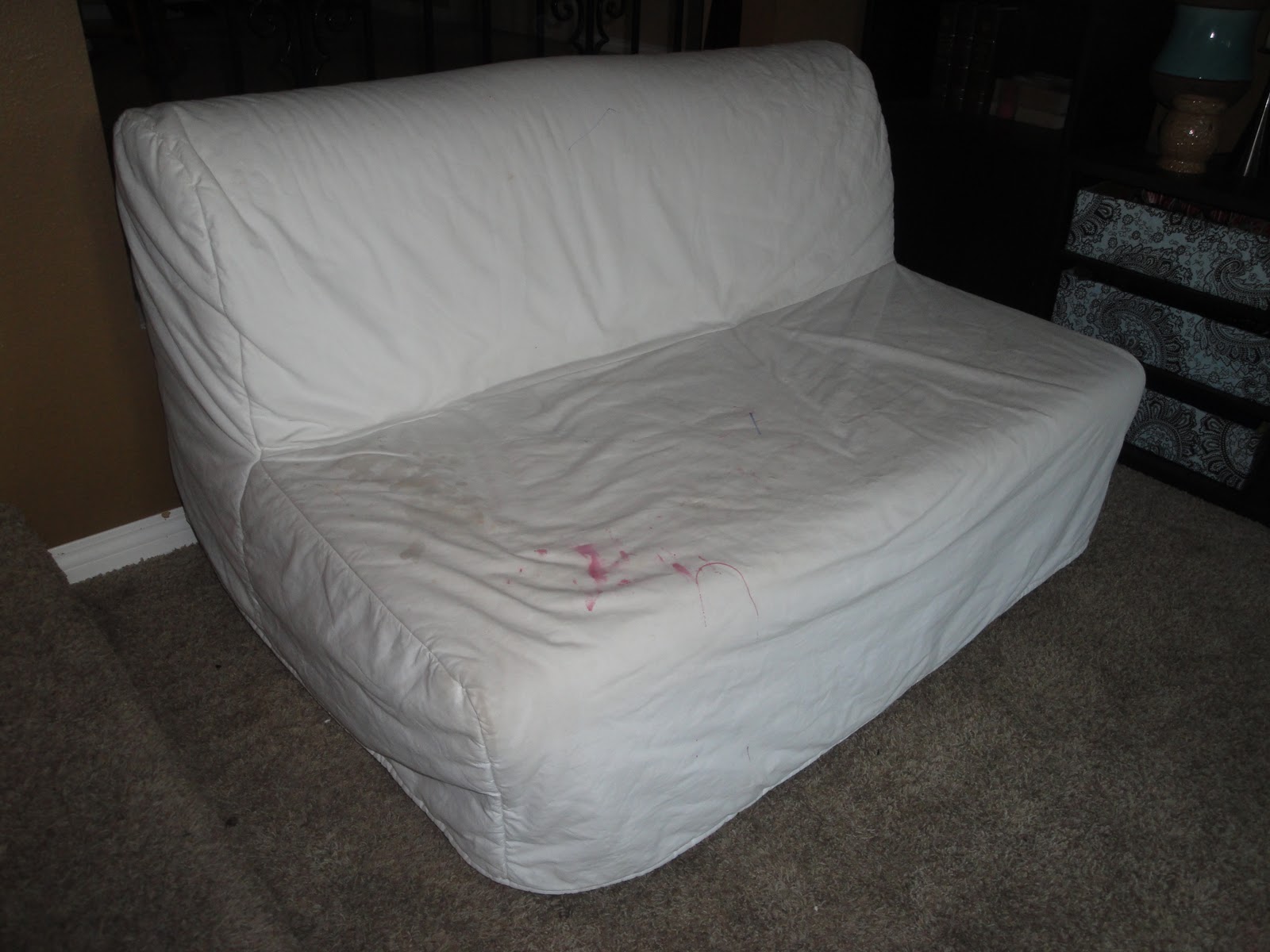 my kind of makeover Slipcovered Ikea Futon