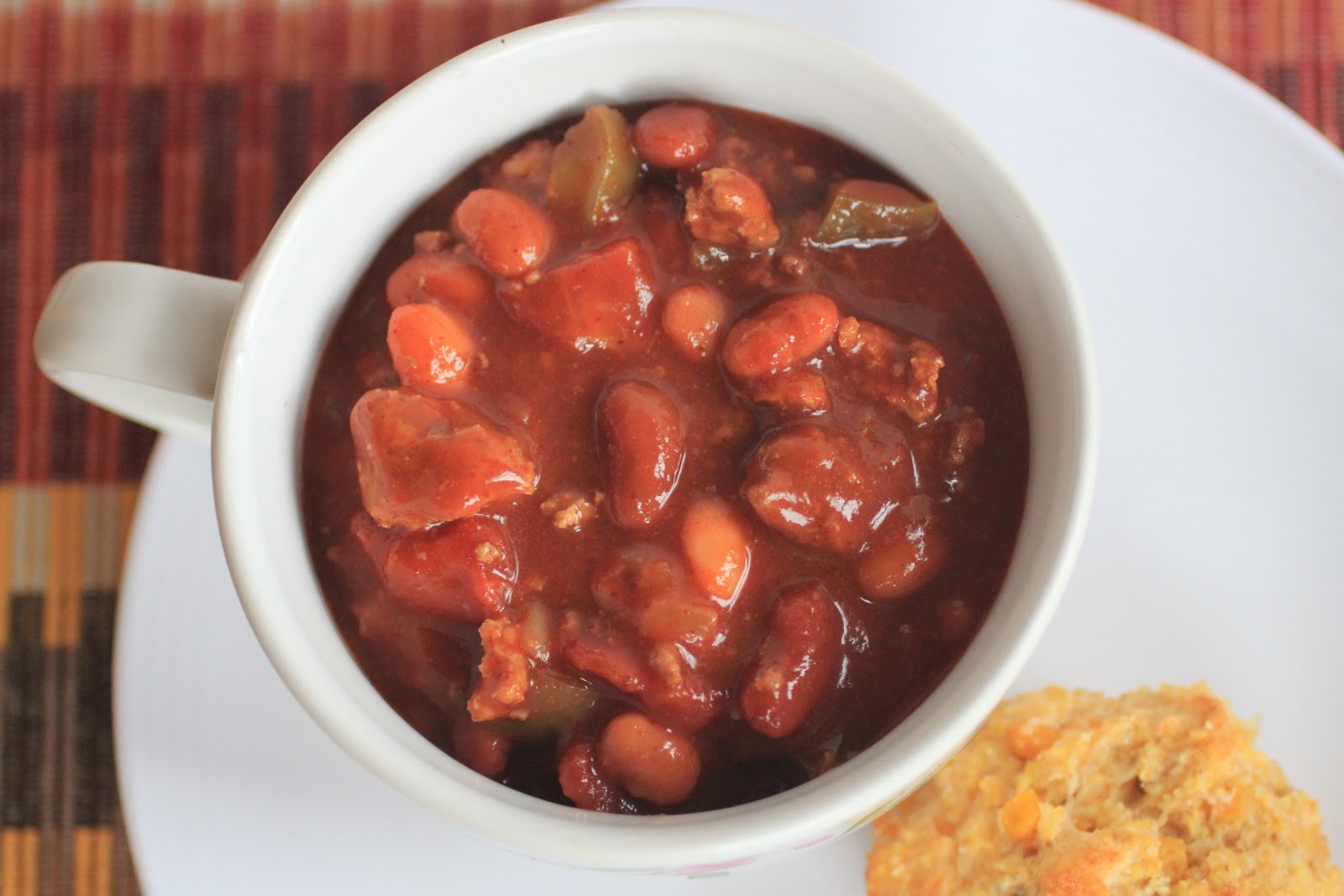 crock pot week beef and bean chili greens & chocolate