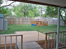 8ft privacy fenced back yard.