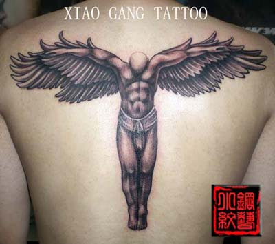 angel design tattoo. Angel tattoo