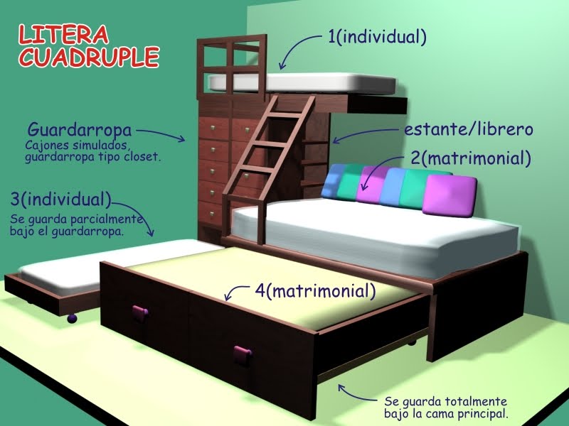 habitables modulares LITERA DE 6 PLAZAS