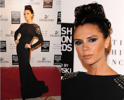 Victoria Beckham. I'm not sure if I understand her updo, in particular the 