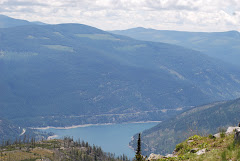 lake koocanusa from the top of webb mountain