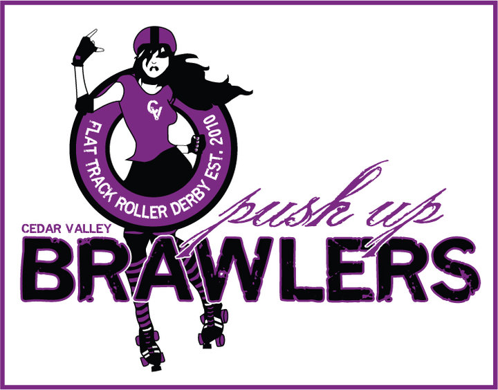 Iowa Roller Derby Diaries Cedar Valley PushUp Brawlers Team Logo Released