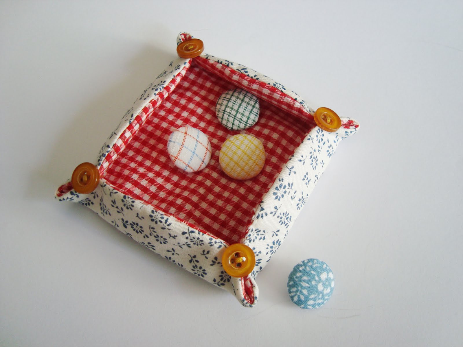 Keller Homemade Fabric Containers!