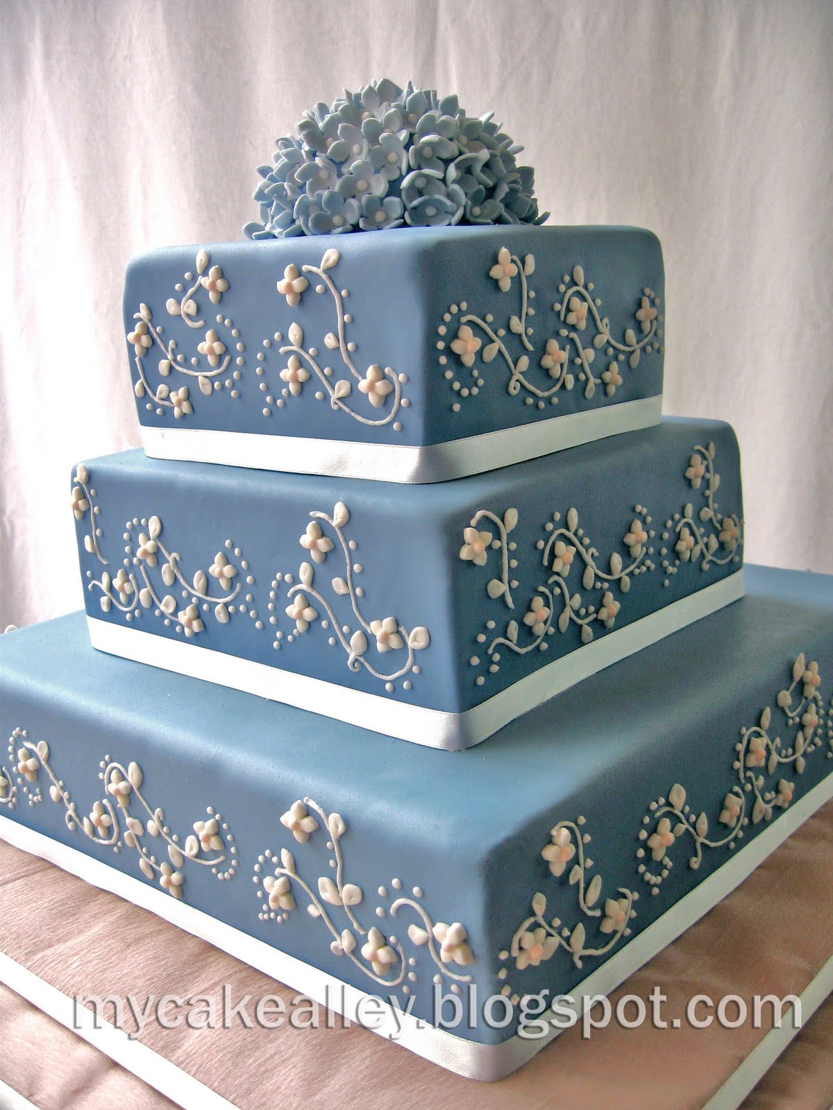 My Cake Alley Blue Danube 3 Tier Square Cake