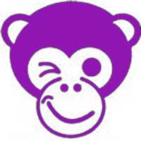 a purple monkey
