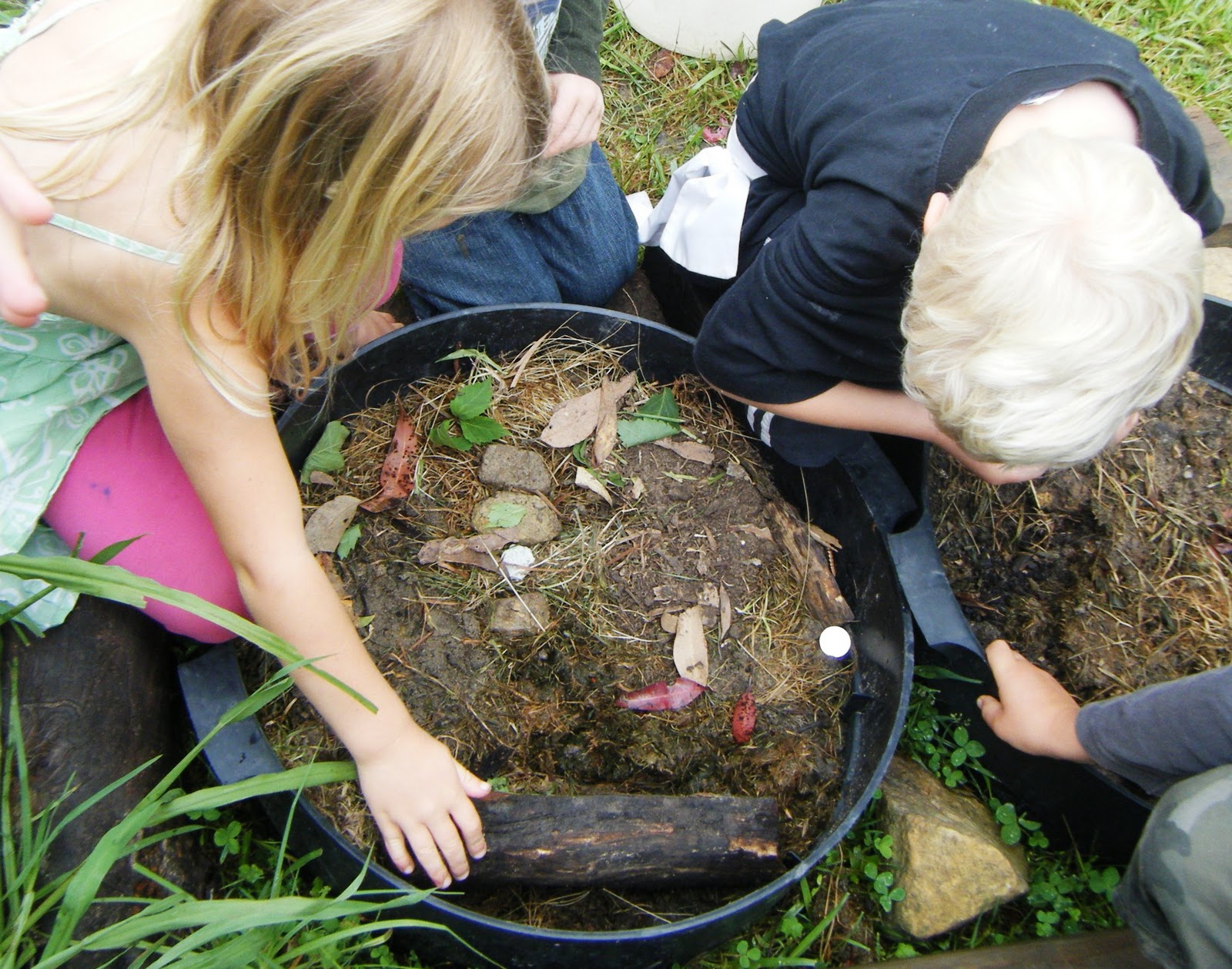 let the children play creating insect habitats for bug mad preschoolers