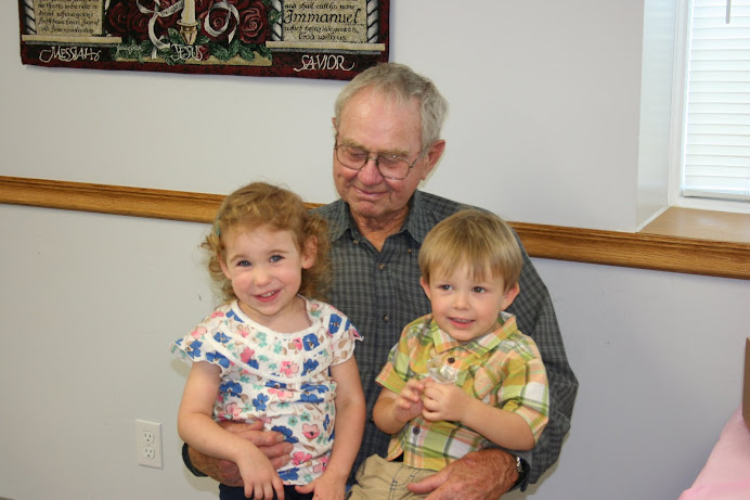 Grandpa Faber and some great-grandkids