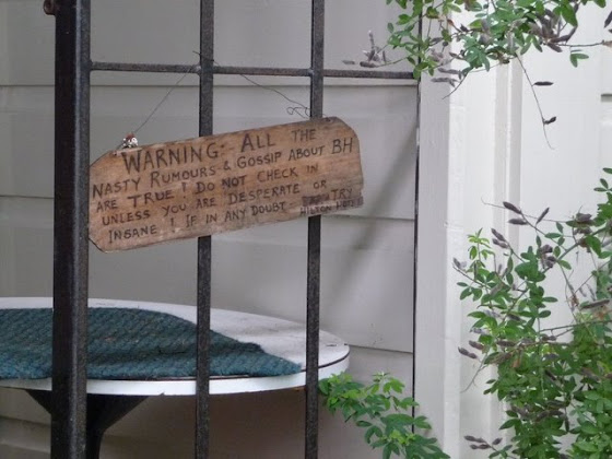 Era pequeño y tenía cosas divertidas como esta advertencia