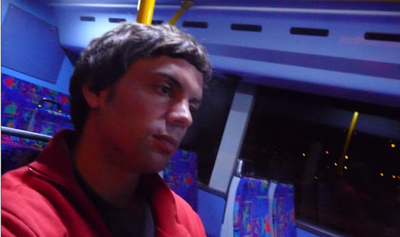 Aquí estoy dormido ya saliendo hacia Australia