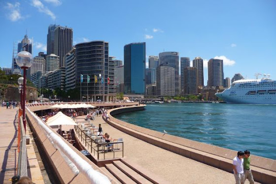 La orilla donde llegan los cruceros en Sydney