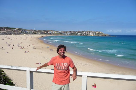 Aquí estoy yo disfrutando de Bondi Beach, Sydney
