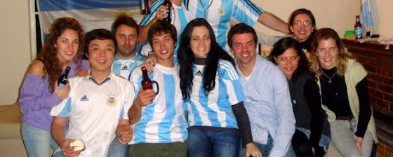 Con toda la banda preparandonos para ver partidos del mundial