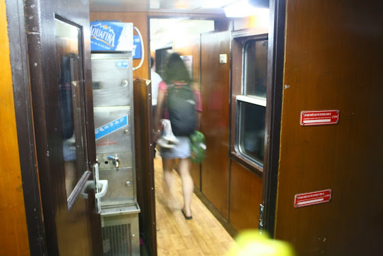 El interior del tren