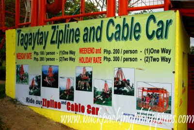 tagaytay zipline and cable car