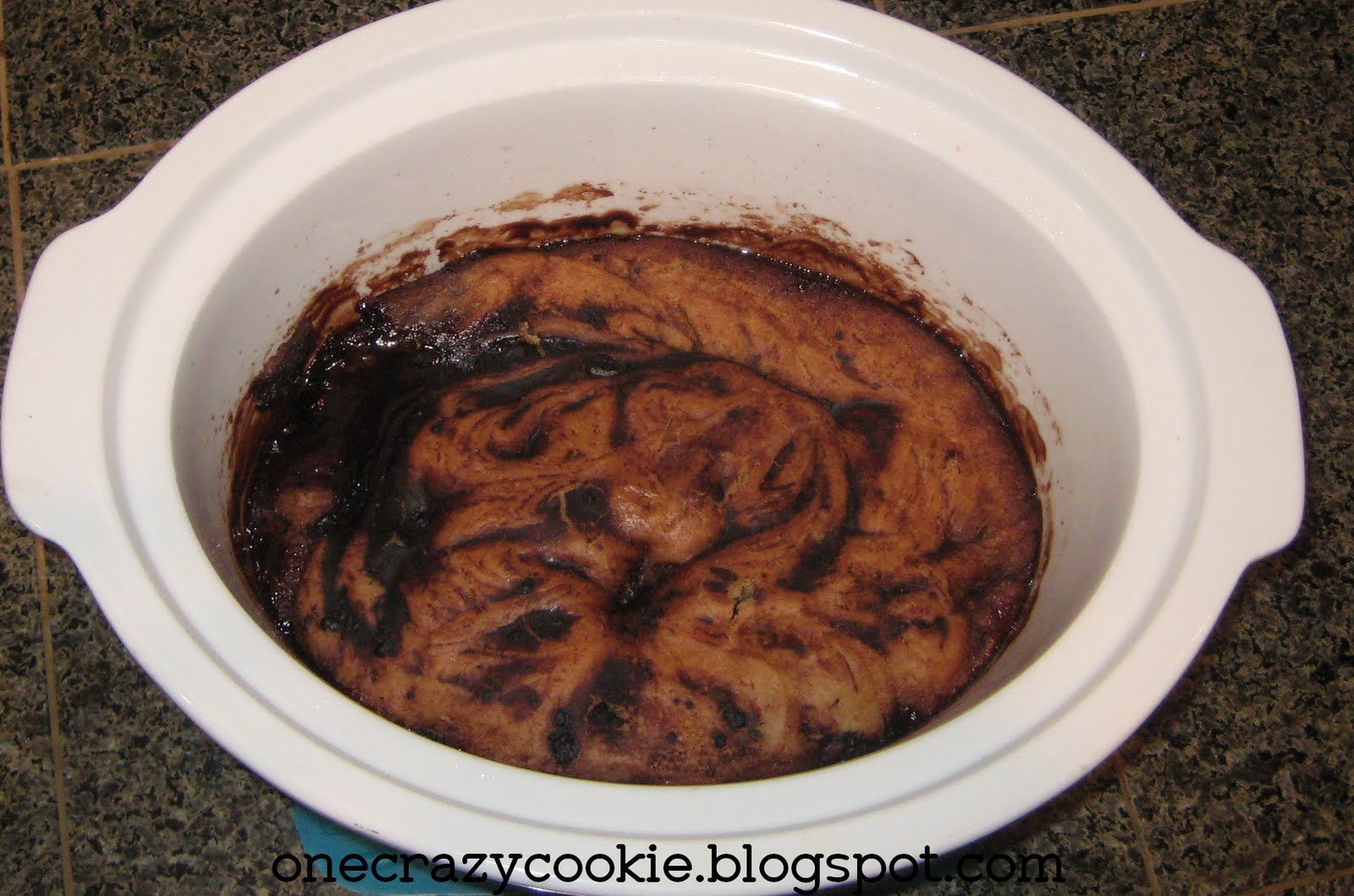 One Crazy Cookie Crock Pot Peanut Butter & Hot Fudge Pudding Cake