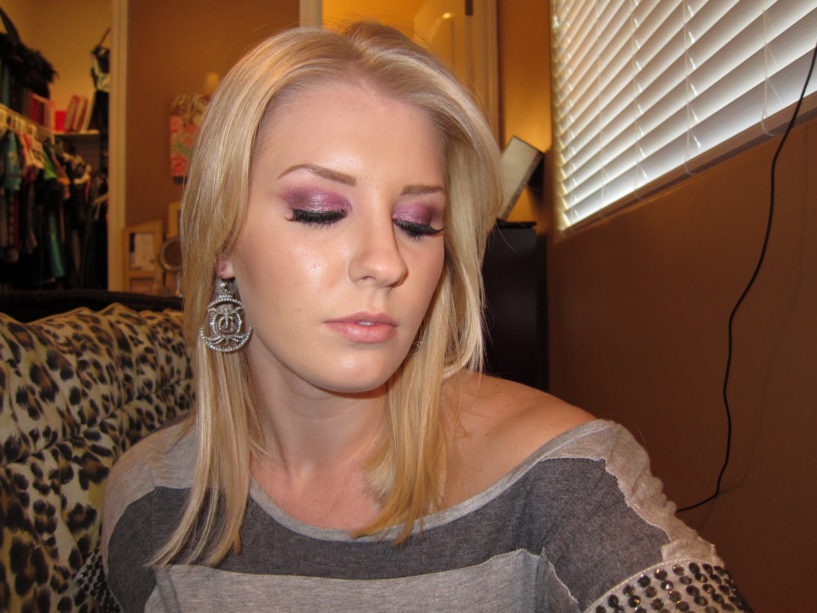 Blush and Bloom Nicole Richie Inspired Plum Purple