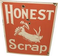 Honest Scrap Award-Thank you Brenda. and Leah