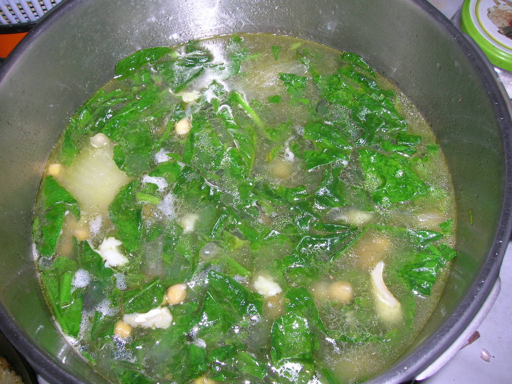 Garbanzos con bacalao y espinacas en la Comunidad de Cocina