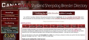 Canadian Sheltie Breeders Directory