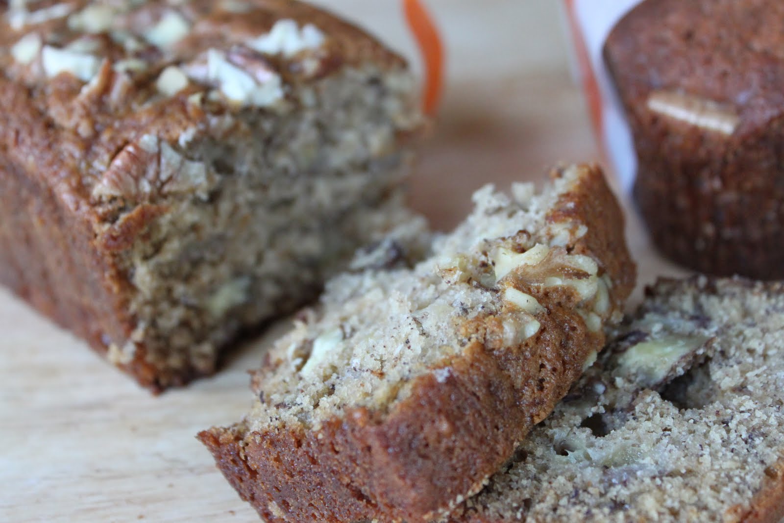 Crave. Indulge. Satisfy. Pecan Walnut Banana Bread