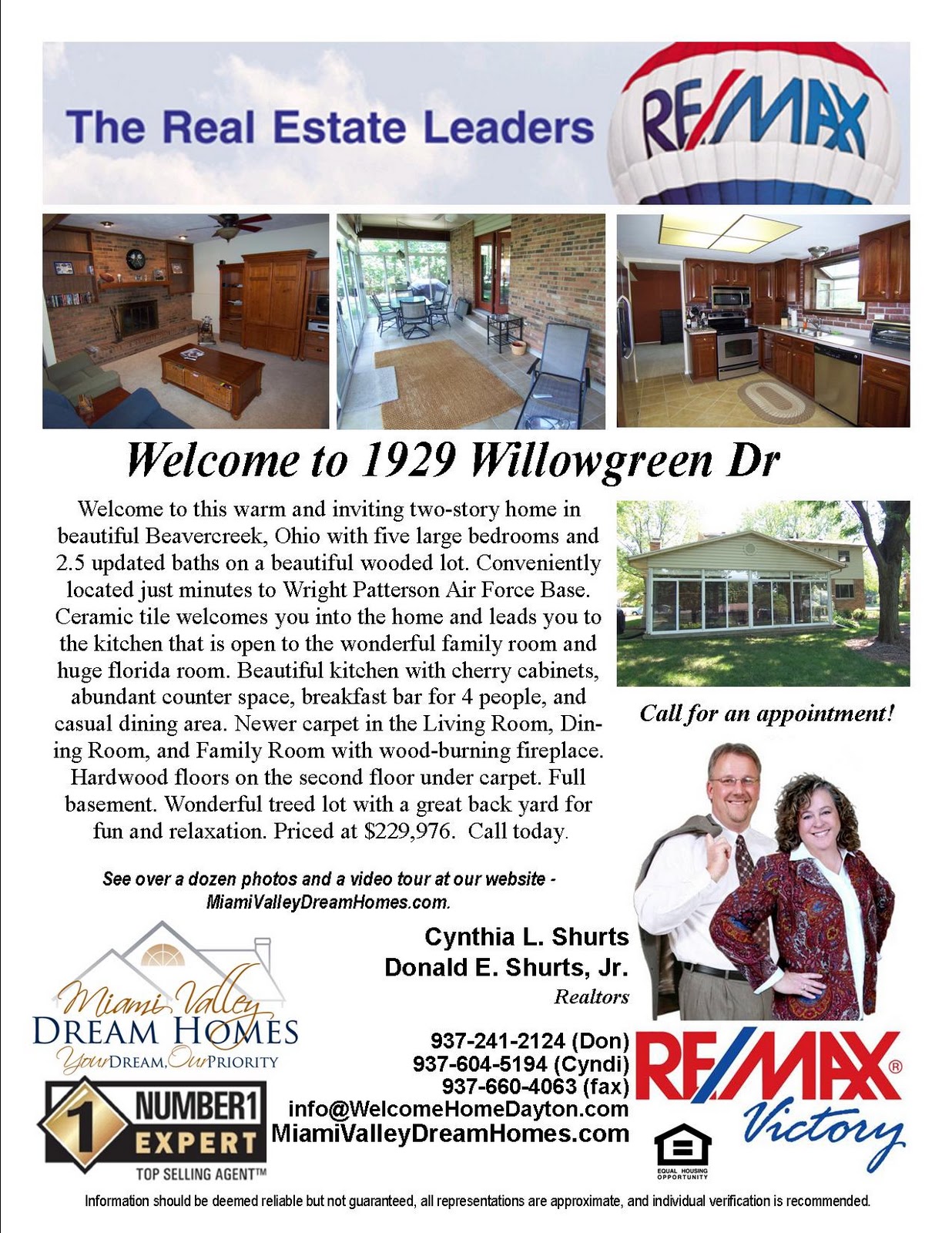 Property Flyer For Beavercreek Homes For Sale Home, Dayton