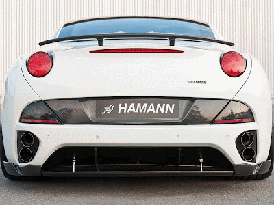 The rear of the HAMANN Ferrari California is completed with a new diffuser