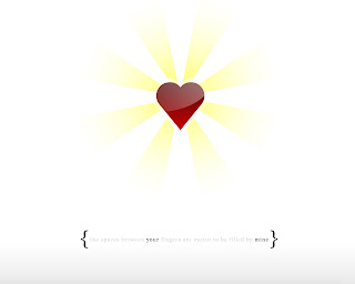 Shining Heart Valentine Wallpaper