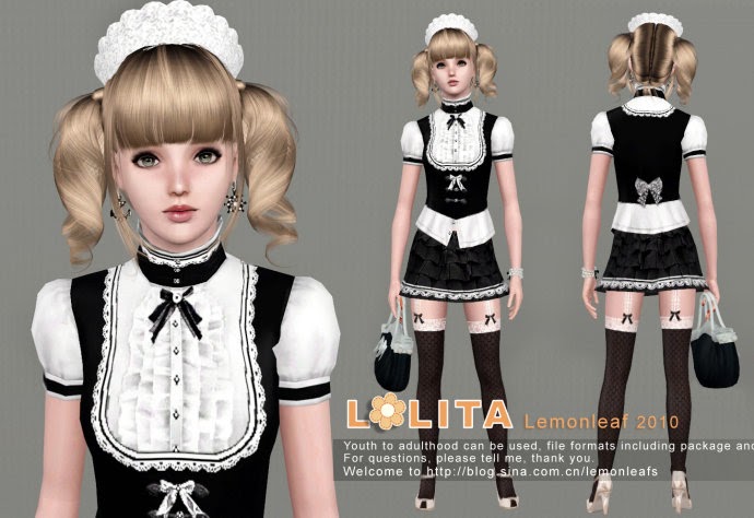 Костюм горничной Devil & Angel, чёрный, XS/S DA_7082 maid XS/S - Devil & Angel - Ролевые эротические костюмы горничные - Купить