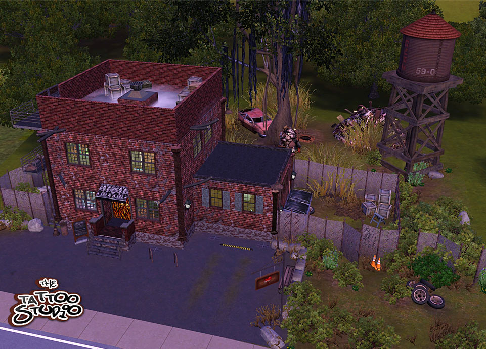 The Tattoo Studio - Community Lot by -Shady-. Download at Mod The Sims