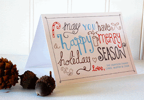 How About Orange: Printable Christmas card and gift list
