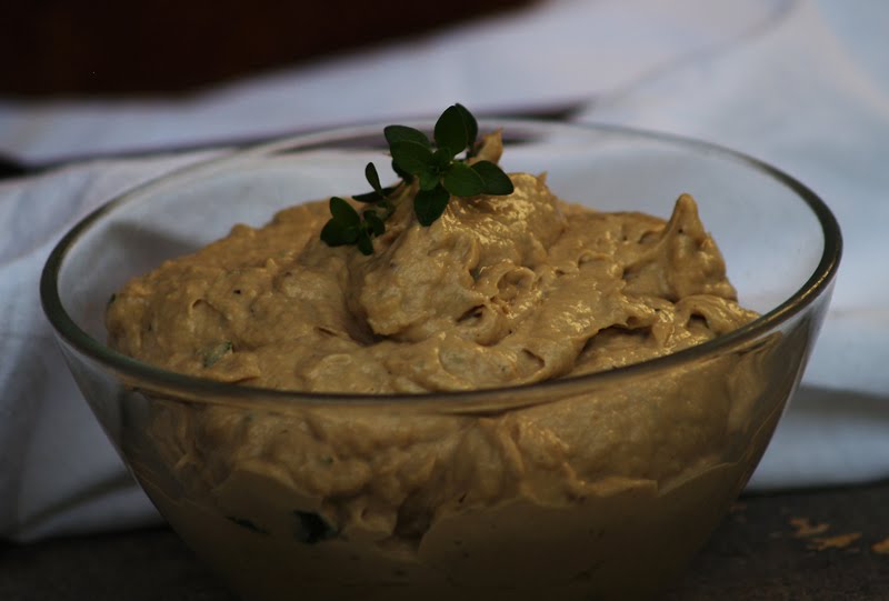 Aubergine, Sweet & Green Sardine Pâté