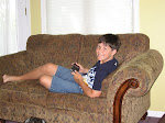 Drew playing PSP