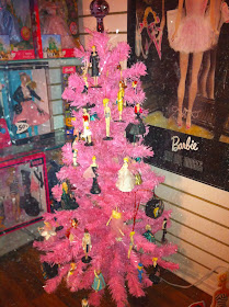 pink barbie christmas tree