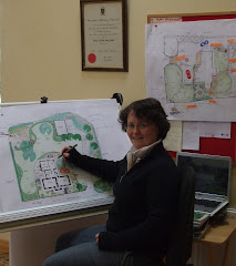 Shirley at work in the 'Exterior Living Designs' studio