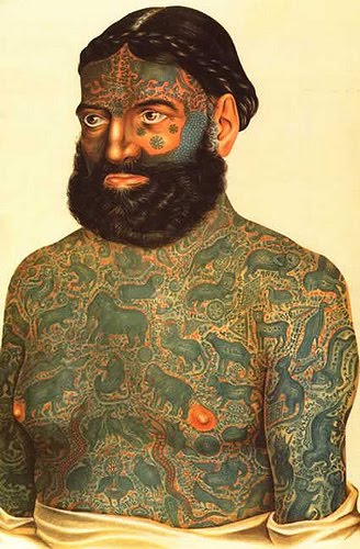 Tattooing involves the insertion of coloured materials beneath the skin 