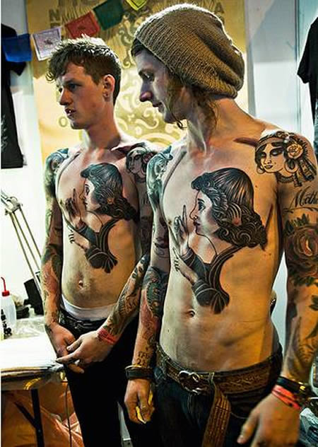 cute matching tattoos for best friends. Men#39;s est friend tattoos.